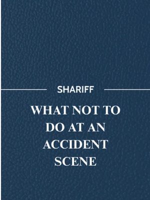 Not everything at the scene of an accident is as safe as it seems. There are steps that protect you, and a few things worth watching out for.  Follow Shariff Law to know the difference. #injurylawyers #texasinjurylawyers #houstonlawyers