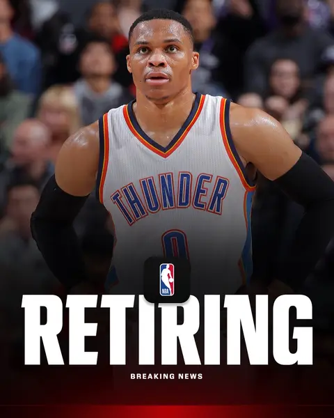 Breaking: After 18 NBA seasons, Russell Westbrook has retired, he announced on social media. #russellwestbrook #NBA 