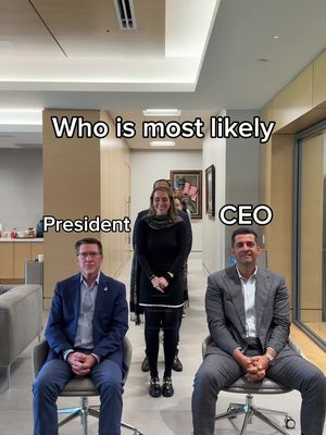 CEO vs President who’s more likely. I’m still not happy about the last question. 