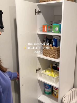 Decluttered more in our laundry room ✨🧺 #declutter #summerofdecluttering #declutterwithme #declutteredhome #declutteringtips 