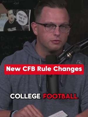 New rules in #CollegeFootball 