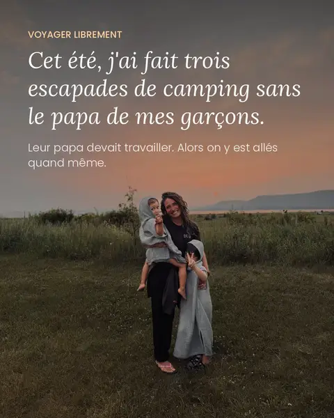 Se faire confiance ça fait du bien! #camping #campinglife  #momoftwo
