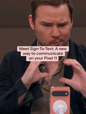 A whole new way for Pixel to get the message 👏 Watch Broadway star @Daniel Durant  show how the Google #Pixel11 translates ASL into text in real time.