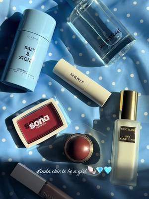 Kinda chic to be a girl 🐚💎🩵✨ @SALT & STONE  @MERIT Beauty  @sonacosmetics.ca  @Lancome  @Chatelier  #contentcreator #kindachic #aesthetic #fashionblogger #beautyinfluencer