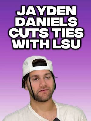 Jayden Daniels told LSU they can no longer use his name, image, or likeness after they let a player wear number 5 😳 #NFL #CFB #CollegeFootball #lsu #jaydendaniels 