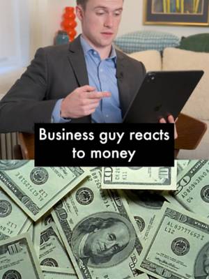 Finance guy reacts to bills, cash, money, and dollars #news #react #business