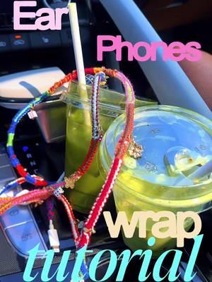 So relaxing!  products used: embroidery thread & dice charms @Michaels  pendant charms @Walmart Canada  #artsandcrafts #diyproject #wrappedearphones #Summer #diyproject 