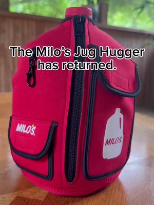It's back for a limited time! 🤩 The Milo's Jug Hugger is available now through Labor Day — get it while you can! Shop now at the link in bio. 🛒  #DrinkMilos #Milos #MilosMoment #JugHugger #Viral 