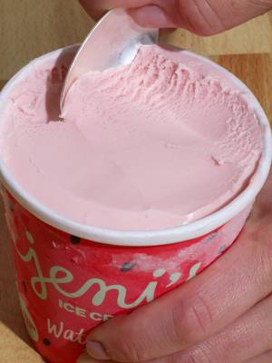 No actual taffy was involved in the making of this flavor.  #WatermelonTaffy #90sKids #NostalgicCandy #CandyTok #IceCream