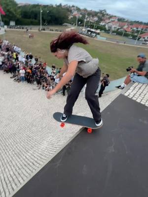She really sent that 😨 @Ruby Lilley  #MonsterEnergy #Skate #Skateboarding 