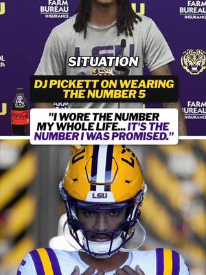 DJ Pickett comments on Jayden Daniels’ frustration with him wearing the Number 5 🗣️ #cfb #CollegeFootball #lsufootball #jaydendaniels 