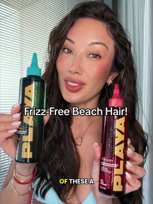 Beach days used to mean frizzy hair, but these Fragrance-Depositing Gloss Rinses from my brand @PLAYA have changed that!