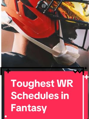 Toughest wide receiver schedules in fantasy football this year #fantasyfootball #fantasyfootballtips #fantasyfootballdraft #nfl #football 