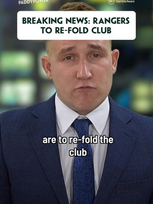 BREAKING: Rangers to re-fold club after yet another humiliation… 18+ GambleAware #rangers #europaleague 
