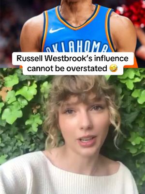 Taylor Swift is funny for this 😭 (Via Thunder on X) #NBA #taylorswift #westbrook #thunder #swiftie