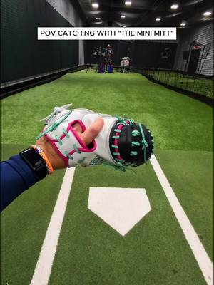 is the mini mitt goated?? #baseball #baseballlife #sports #pov #catching 