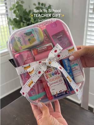 Back to school teacher gift idea ✏️📓 I put together a survival kit with all the essentials a teacher may find themselves needing during the day! Teachers are truly so special and I always want them to know we love and appreciate them! #teachergift #teachergiftsideas #teachersurvivalkit #giftideasforteachers #backtoschoolgift 