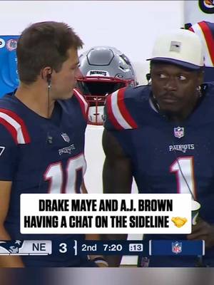 this duo is gonna be so fun 😏 #drakemaye #ajbrown #newenglandpatriots #nfl 