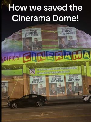 The Cinerama Dome SAVED! Thank you to everyone who helped and supported my campaign! 🙌 #cineramadome #cinerama #losangeles #activism 