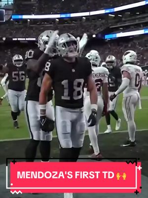 The 2026 first overall pick, Fernando Mendoza tosses his first TD in a Raiders uniform in preseason 🔥 (via: @NFL)