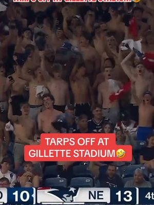 tarps are off at gillette stadium🤣 #nfl #newenglandpatriots #gillettestadium #patriots 📺 WBZ