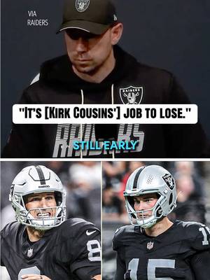 Raiders HC Klint Kubiak addressed the team’s QB competition between Kirk Cousins and Fernando Mendoza after their preseason opener. (via @Las Vegas Raiders) #NFL #Raiders #Lasvegas #Vegas