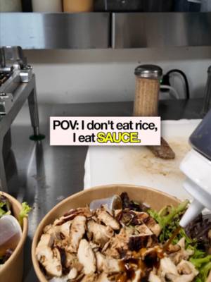 The rice is honestly just a side character when the sauce is this good. 🥢 #bowlsofrice #extrasauce #sauce #craving #sauceaddicted