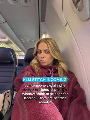 The blinds-up mystery, solved. 👀✈️  #KLM #RoyalDutchAirlines #TravelTips #WindowShades 