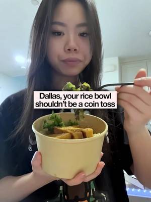 Dallas, getting a good meal shouldn't depend on a coin toss. A bowl that tastes different every time means there’s a kitchen without a real process. Great one day… off the next and the anxiety of not knowing which version is on the way. The sauce at Bowls of Rice is made from scratch every morning and tasted before service starts. The rice is rinsed every batch, every day. The protein is marinated overnight in a sauce built specifically for it. Consistency is built into the process before a single order goes out. Every day! In Dallas? Order at bowlsofrice.com. #bowlsofrice #bowlsofricepartner #dallasfood #cointoss 