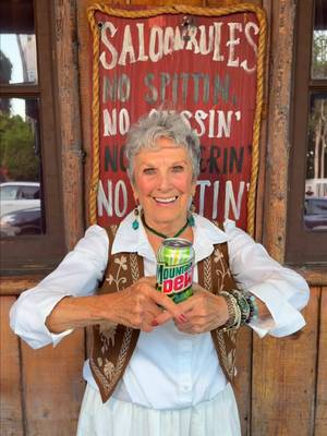 Yeehaw! 🤠 We're summoning a crisp @Mountain Dew for this hot summer day. A little heat can't stop us from dressing up 🔥 #mountaindew_partner