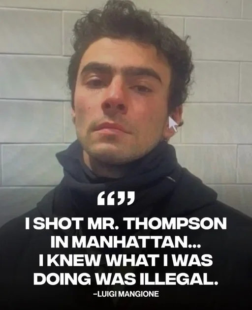 Luigi Mangione has admitted to shooting UnitedHealthcare CEO Brian Thompson. Luigi Mangione said he traveled to New York with the intent to kill Brian Thompson after researching a UnitedHealth investor conference online. He admitted to shooting Brian Thompson in the back and said he knew what he was doing was illegal. 📸: GETTY, via @abcnews  #luigimangione 
