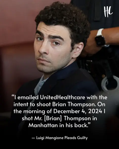 Luigi Mangione pleaded guilty to federal stalking charges in the killing of UnitedHealthcare CEO Brian Thompson. “I emailed UnitedHealthcare with the intent to shoot Brian Thompson,” Mangione said in his statement in court today, according to NBC News. “On the morning of December 4, 2024 I shot Mr. Thompson in Manhattan in his back.” Mangione went on to note that he “understood my actions would place [Thompson] in fear of death and bodily injury.”  (📸: Getty Images)