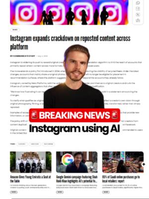 Instagram’s AI is actively wiping out repost accounts, giving organic reach to original creators 🚀