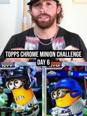 Minion Challenge Day 6 #baseballcards #MLB #baseball #topps #toppschrome 