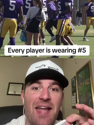 Bro every single player is wearing number 5 #nfl #nflfootball #lsu 