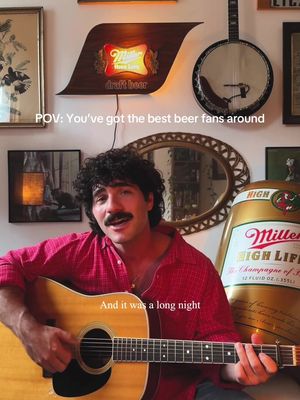 But also how dare you not finish a High Life  @Theo Kandel  #millerhighlife #music #beer #highlife #theokandel 