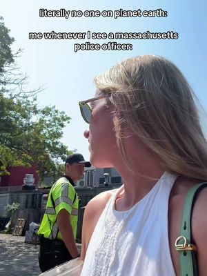 no cop is safe around me 😂 #boston #newengland #massachusetts #meninuniform #policeofficer 