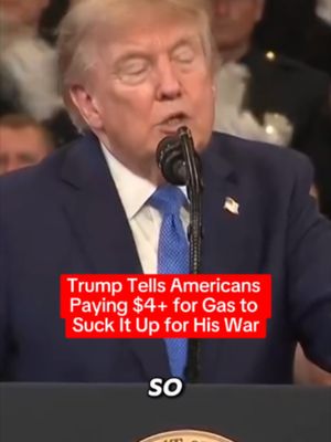 Trump: For you to pay a TINY little bit more for your gasoline, you're doing it so that a very evil country cannot have a nuclear weapon. Remember that when you’re paying $4. I’ll never apologize.