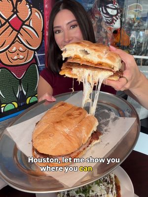 🔥 MUST TRY MEXICAN TORTA SPOT IN HOUSTON 🔥  📍 @Tortas Gigantes El Enmascarado is a lucha libre locally owned spot that is known for their massive tortas 😍 The bolillo is perfectly toasty and fluffy! They load them up with different options like Milanesa, chilaquiles, ham, cheese & more. They also have giant sopes and quesadillas, burgers, tacos. Definitely a must try if you haven’t. They have 2 locations and I’ll leave address below!  📍14002 Bammel North Houston Rd 📍13214 W Little York Rd #houstonfood #htx #houston