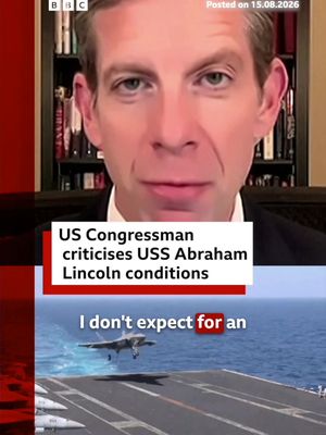 US Congressman Mike Levin criticised reported conditions aboard the USS Abraham Lincoln aircraft carrier, saying sailors should be able to expect "basic habitability" during deployment. #USNavy #Military #BBCNews