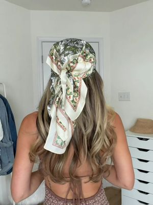 POV you try the viral hair scarf hack 🤍✨ spoiler alert it doesn’t disappoint! File this under my favorite hairstyles! It’s easy, cute and actually comfortable Everything I use is in my LTK! #hairtutorial #hairstyleideas #hairhack #easyhairstyles #hairinspo 