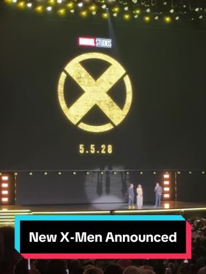 The new X Men were just announced at #D23 2026 with a special message from Adam Driver. • Christopher Abbott as Professor X • Kit Connor as Cyclops • Inde Navarette as Rogue • Sadie Sink as Jean Grey • Maya Boyd as Storm • Adam Driver as Mr Sinister  #movietok #marvel #xmencomics 