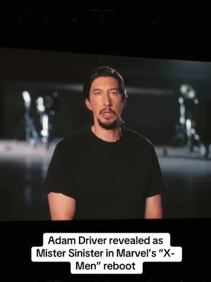 #AdamDriver is introduced as Mister Sinister in Marvel’s #XMen at #D23. He joins #SadieSink as Jean Grey, Kit Connor as Cyclops, Samara Weaving as Emma Frost, #IndeNavarrette as Rogue, Christopher Abbott as Prof. X and Maya Boyd as Storm.