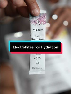 Hydration Is More Than Water! 👉🏽 Most people are walking around chronically under-hydrated and don’t even realize it. Not because they aren’t drinking enough water, because they’re missing the minerals that make hydration actually work.  🔥 Sodium. Magnesium. Potassium. Electrolytes. These are what your cells run on. Water is just the vehicle.  👉🏽 I overlooked this for years. The moment I made daily electrolytes non negotiable everything changed, energy, focus, recovery, how I feel training and how I feel the rest of the day.  💯 Simple habit. Massive return.  👉🏽 @Thorne Health Shop Advanced Electrolytes | Comment “Hydration” for my link!  #Ad #ThornePartner #Hydration #Electrolytes HighPerformance