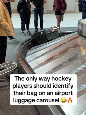 Works every time 🤷‍♂️🔥 #hockey #NHL #travel #airport #style 