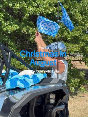 (Part 4/6) Merry Christmas in August @Madison Humphrey 🎄🏁 Next up: surprising a few more of the incredible partners who ride with Lola. CHRISTMAS IN AUGUST — 08.20 9AM MDT #lolablanket #christmas #christmasinaugust #gifting 