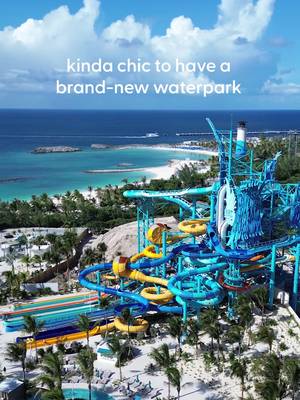 Brb, making this our entire personality ✨ #CruiseNorwegian #NCL #Cruise #ship #travel #waterpark #GSC #greatstirrupcay #greattideswaterpark #vacation #waterslides