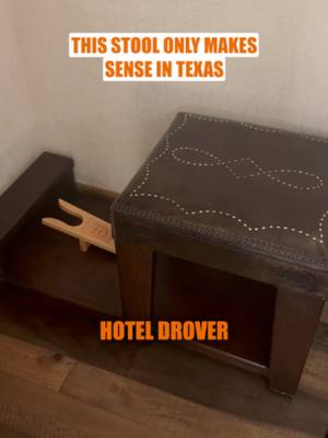 Small details build unforgettable stays.  You know you’re in Fort Worth when your hotel room comes equipped with a custom boot jack and bench. It’s easy to focus solely on high-level amenities like pools or gyms, but the small, thoughtful details that solve real guest needs are what truly elevate the experience. Know your market, understand your guests, and design for where you are. Design for the location, execute for the guest. #HospitalityDesign #VacationRentals #ShortTermRentals #PropertyOwners
