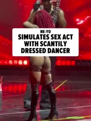 😳👀 Ne-Yo got down and dirty on stage during his "Nights Like This Tour" Friday night in Las Vegas ... simulating a sex act while floating above the stage with his dancer. 🎥 @jpasc24