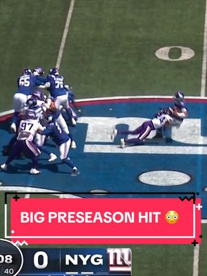 Jaxson Dart took a MASSIVE hit from Jay Ward 😳 Dart went to the medical tent and then returned to the game shortly after. 🎥: @NFL 